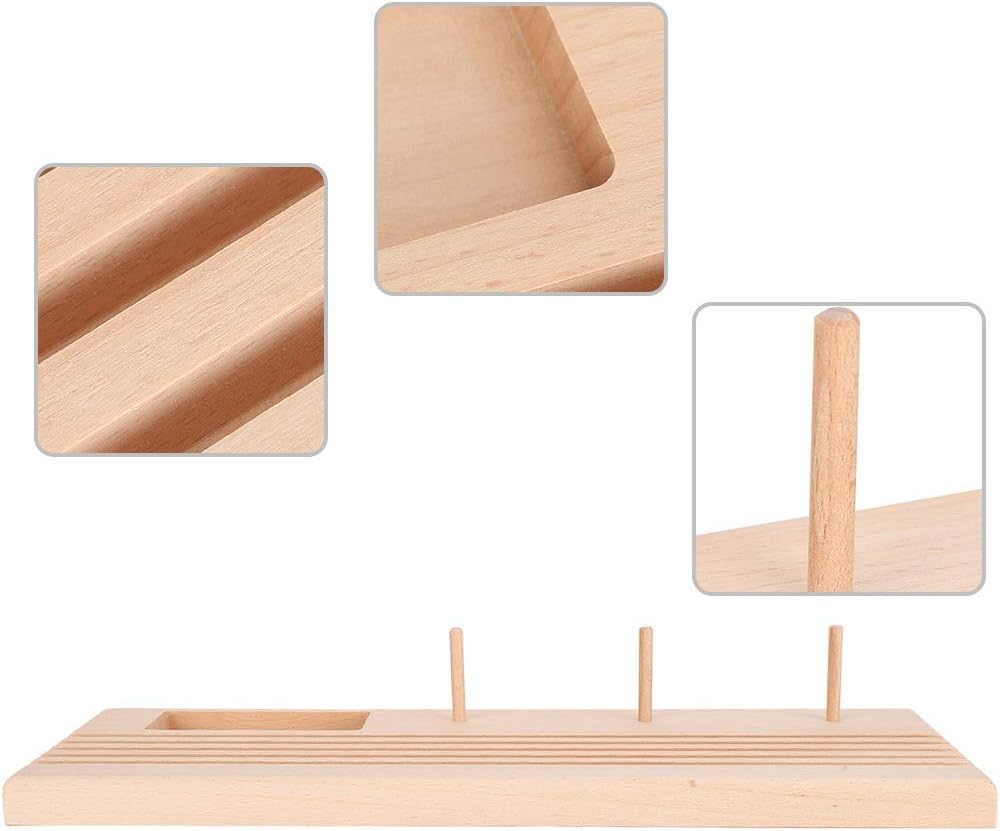 5 Slot Wooden Quilting Ruler Stand and Template Organizer, Wooden