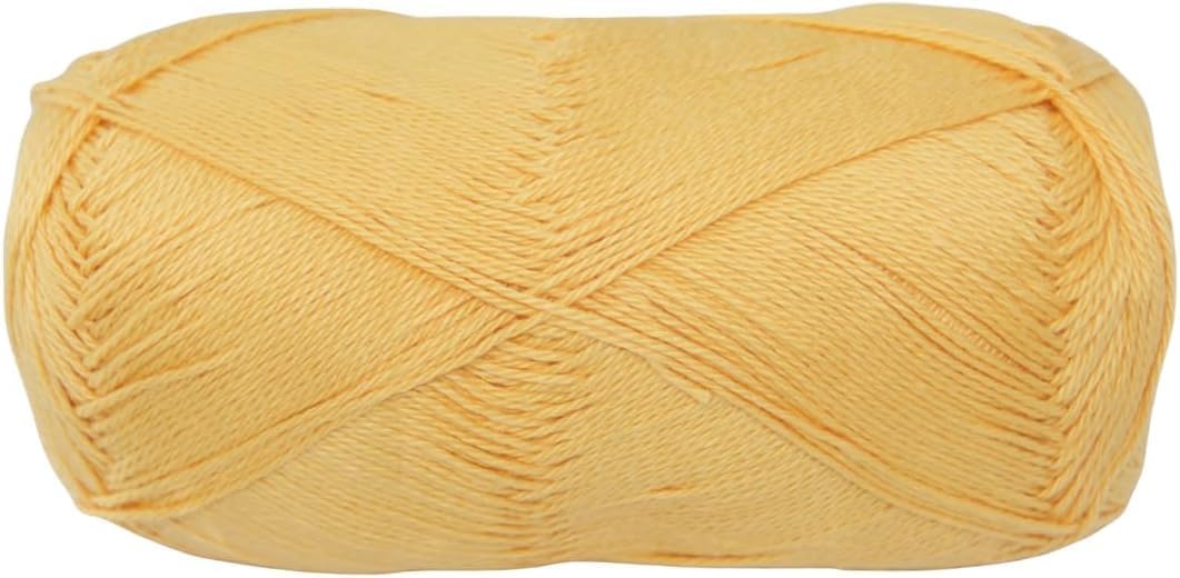 Knitsilk CottonMuse Gassed Mercerized Cotton Yarn, Yellow, Sport