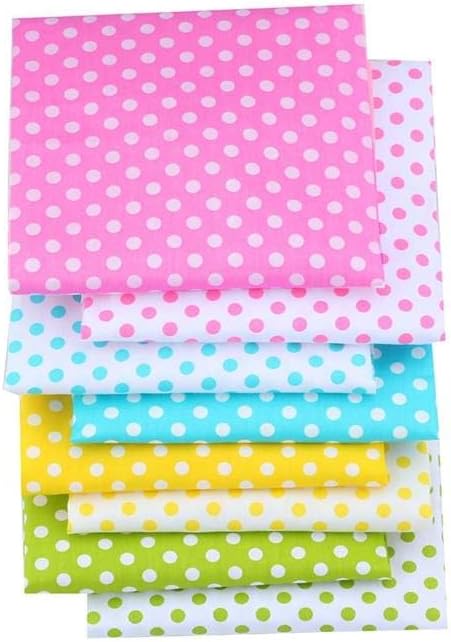 AMORNPHAN Multicolors Polka Dots Series Printed 100% Cotton Quilting