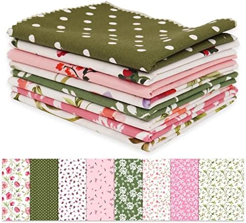 Soimoi 8 Pc Fat Quarter Bundle- Florals Print 18"x 22" DIY Patchwork