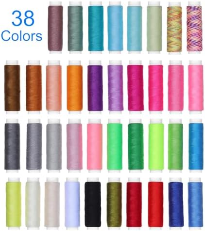 Hanfinee Sewing Kit with PU Leather for Adults Include Tailor Scissors