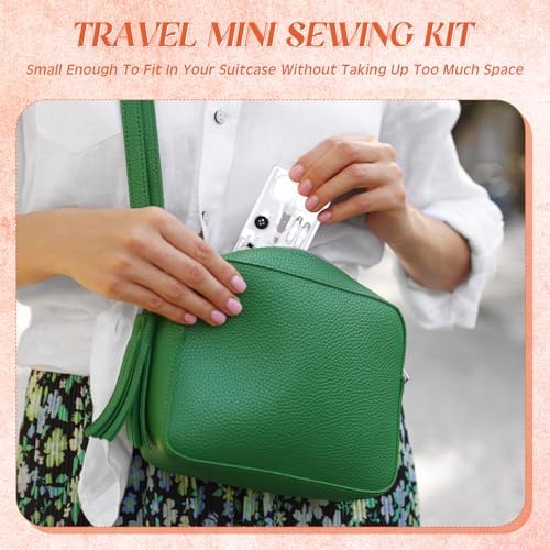 Knitgrip 25 Boxes Mini Sewing Kit, Small Travel Kit with Scissor