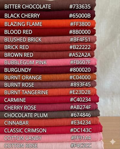 Pure Linen Fabric by the Yard - Hand-Dyed - Medium Weight 160 GSM