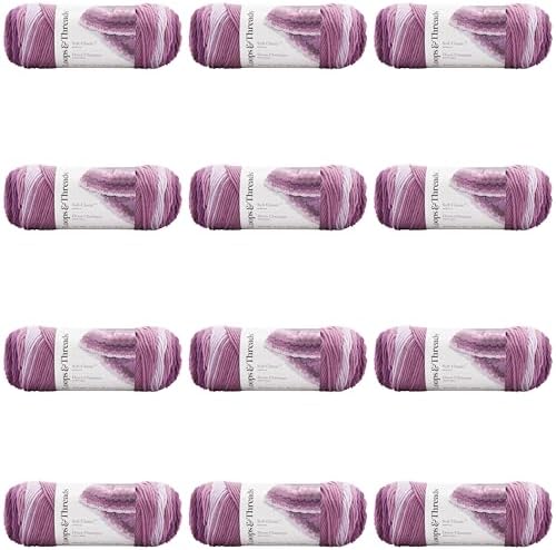 MICHAELS Bulk 12 Pack: Soft ClassicTM Ombre Yarn by Loops & Threads®