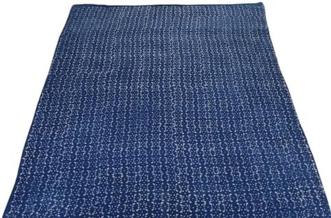 Trade Star Handmade Cotton Fabric by The Yard Indigo, 3 Yard