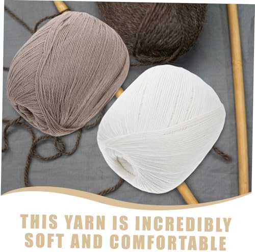 Wool Yarn Soft Fine Thread for Knitting and Crocheting, 6 Balls Xmas