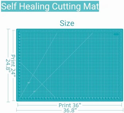 24"x36" Self Healing Cutting Mat, Sewing Mat for Crafts, Double Sided
