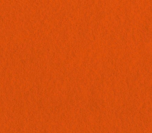 Acrylic Felt Fabric Tangerine / 72" Wide/Sold by the Yard