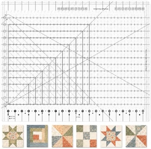Slotted Quilting Rulers, Hfamvrath 17-3/4in x 22in Extra Large Sewing