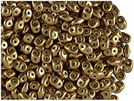 1.76 oz (50g) Czech Two Hole Seed Beads SuperDuo 2,5x5 mm, Crystal