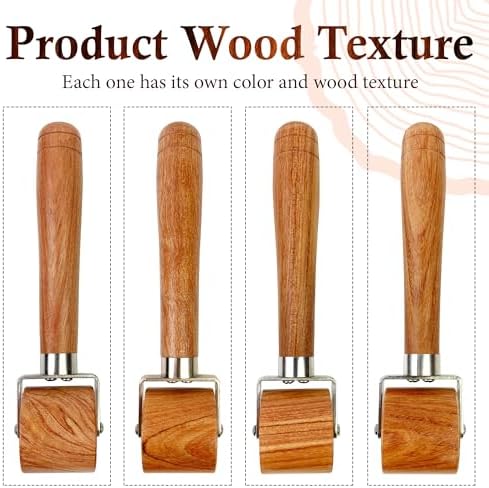SAVINA Quilting Seam Roller, Wooden Pressing Roller for Sewing &
