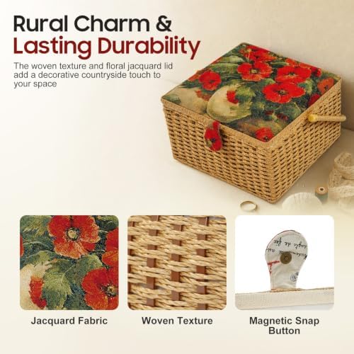 Extra Large Sewing Baskets for Adults Clearance Portable Storage