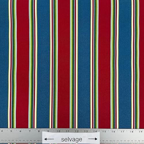 Tapas in Multi | Outdoor Waterproof Upholstery Fabric | Stripes