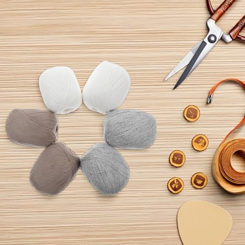 6 Balls Soft Wool Yarn for Knitting Crochet Xmas Scarves Sweaters