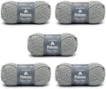 Patons Classic Wool Light Gray Marl Yarn - 5 Pack of 3.5oz/100g - Wool