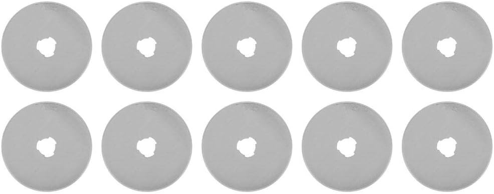 45mm Rotary Cutter Blades 10PCS Round Knife Replacement for Fabric