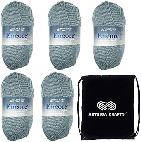 Plymouth Yarn Encore Worsted Wedgewood 515 Knitting Yarn