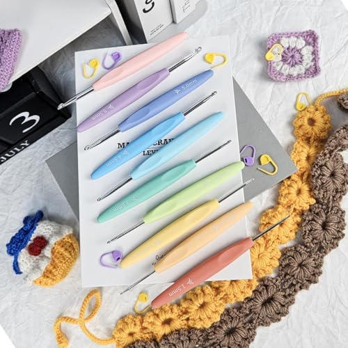 BEN YEDD Rainbow Crochet Hook Set, 10 Pieces