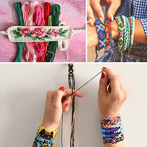 VICOVI Friendship Bracelet String Kits, 100 Colors Embroidery Floss