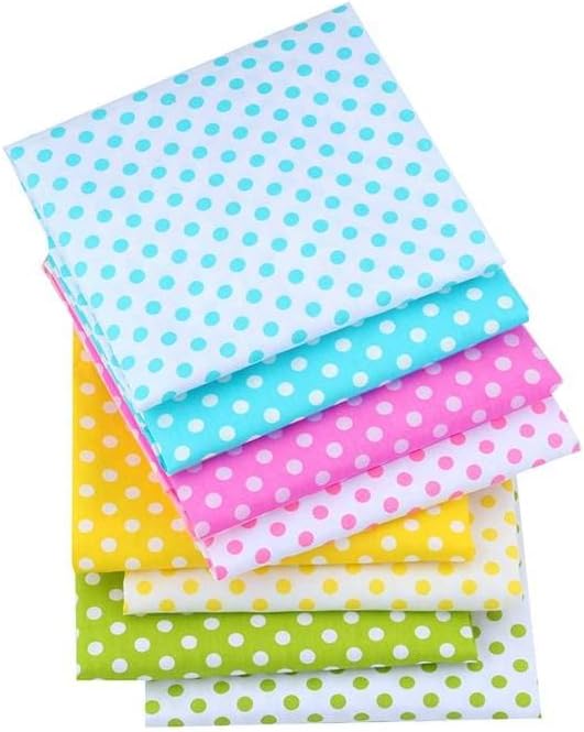 AMORNPHAN Multicolors Polka Dots Series Printed 100% Cotton Quilting