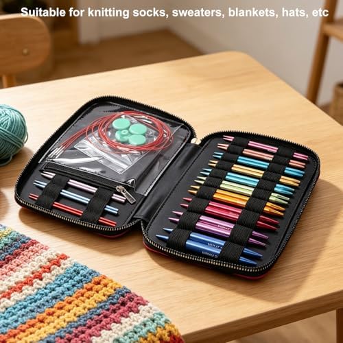 OPPWONG 13 Sizes Interchangeable Knitting Needles Set 3.0-10.0mm