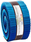 Kona Cotton Solids Waterfall Roll Up 40 2.5-inch Strips Jelly Roll
