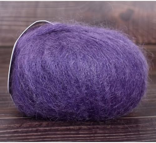 Kid-Silk Mohair Yarn, Lace Weight, 4 Balls 100g, 1420 yds