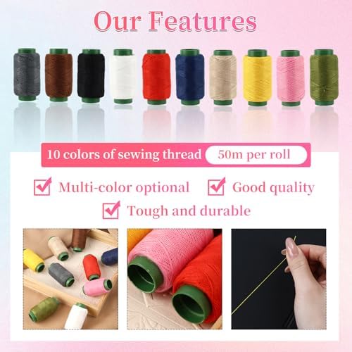 48 PCS Big-Eye Steel Sewing Needles Kit,All-in-1 Stainless Steel