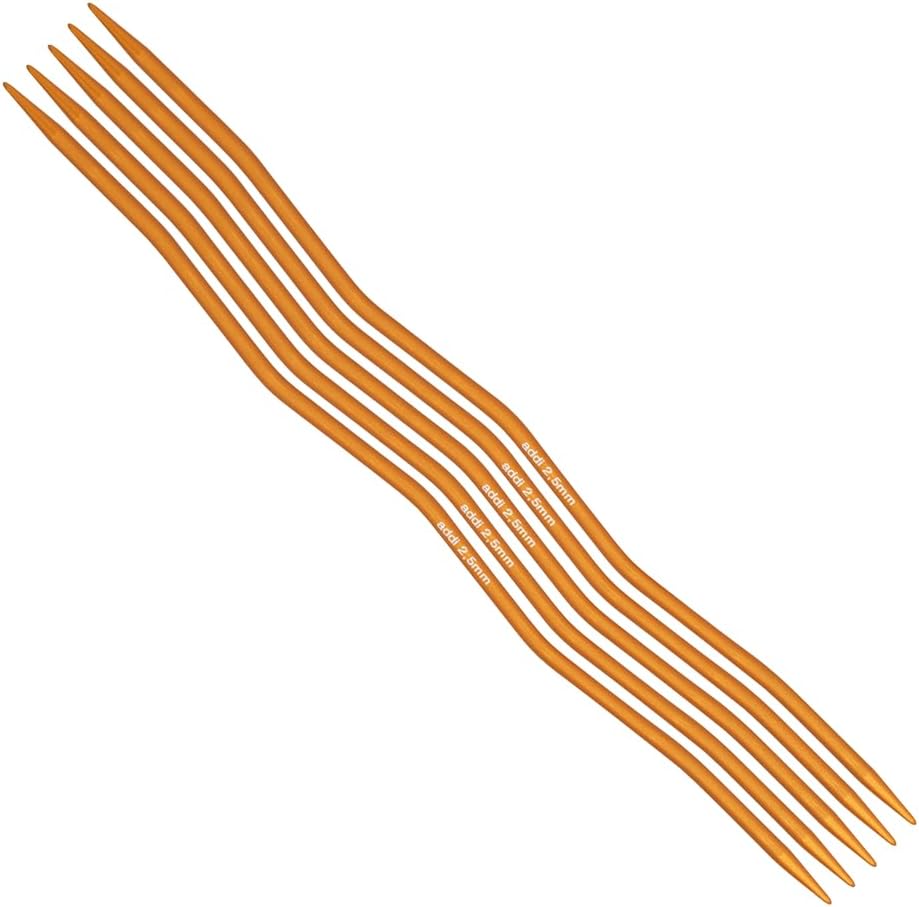 skacel by addi CraSy Snake Charity Double Point Knitting Needles, US 1