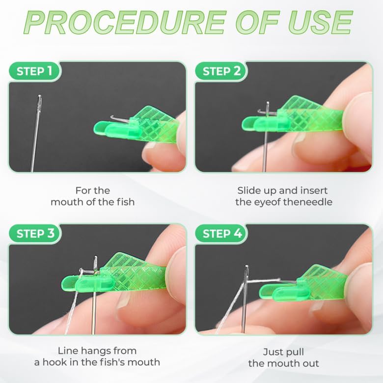 Automatic Sewing Needle Threader, Upgrade Fish Type Quick Needle