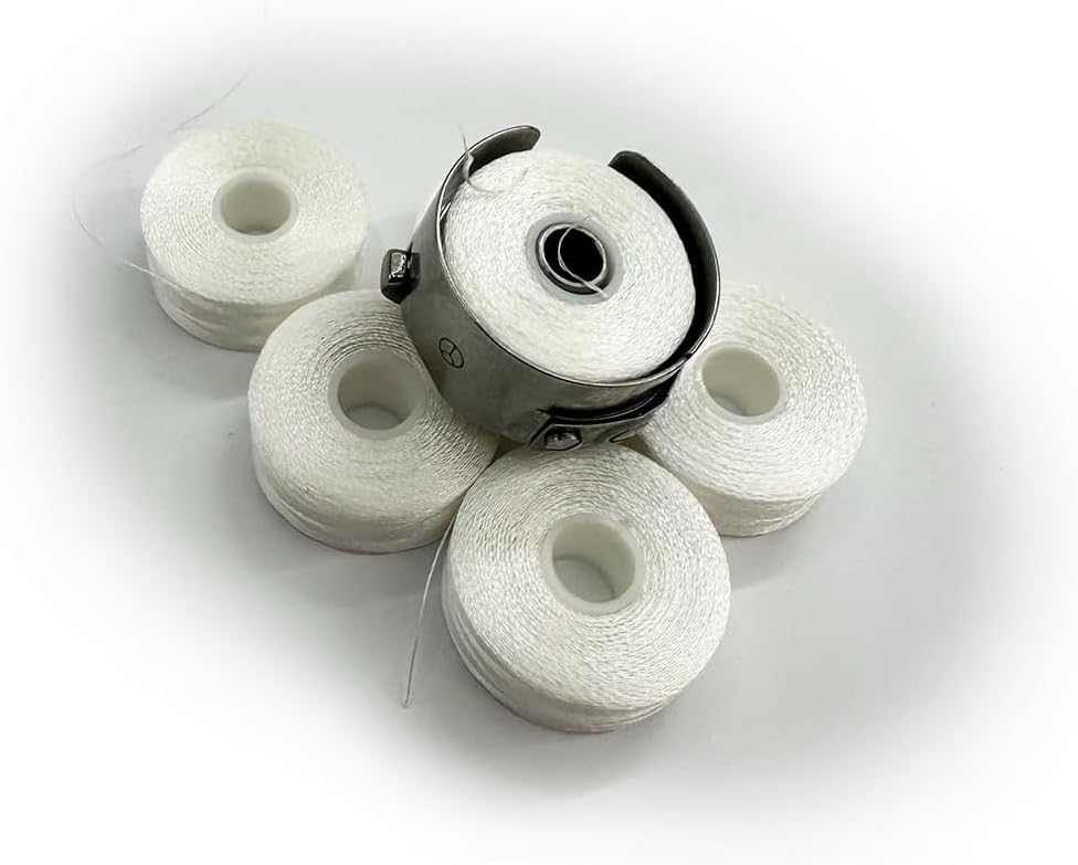 HAYLING Prewound Bobbin Thread, Sideless, 144pcs Type L Size (SA155)