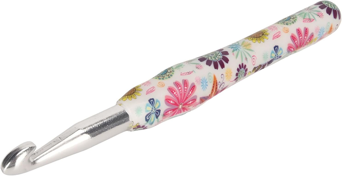 ACNTENY 10mm Crochet Hook, Ergonomic Handle, Aluminum, Multicolor