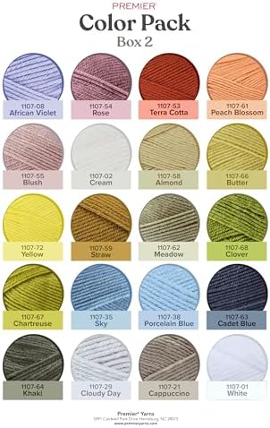 Premier Yarns Anti-Pilling Everyday DK Color Pack, Light Weight