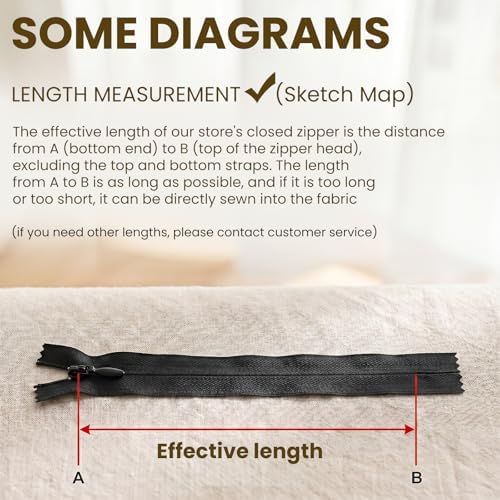 BAKZARY Invisible Zippers for Sewing Black 22 Inch 3PCS, Black Nylon