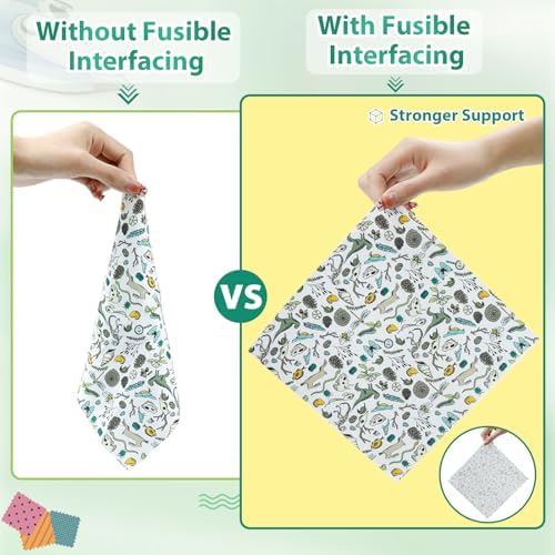 PLANTIONAL Heavy Weight Woven Cotton Fusible Interfacing,16.1" X10 Yd