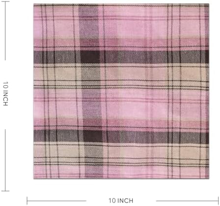 Phantomon Cotton Layer Cake Squares – Assorted Plaid, 40 Pack