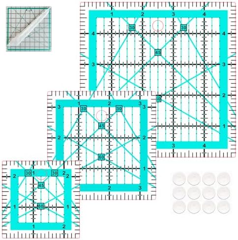 3 Quilting Square Ruler Quilting Templates