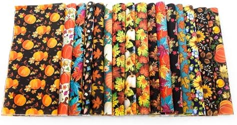 96 Piece Fall Harvest Autumn Charm Pack, Pre-Cut 5" x 5" 100% Cotton