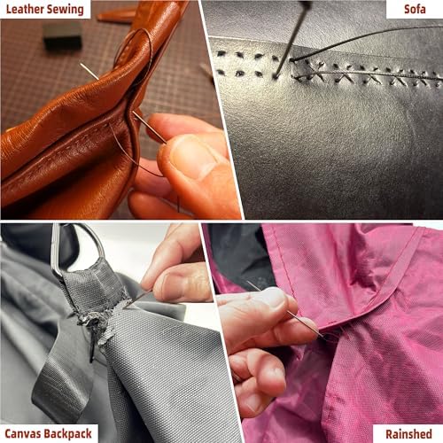 Upholstery Repair Kit: Extra Strong Waxed Sewing Thread 4 Rolls