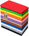 HaoFeiJH 12 Rolls Felt Fabric, 8 x 20 Inches, 1.6mm Thick Soft