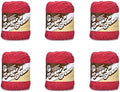 Lily Sugar'n Cream Cotton Yarn for Dishcloths Country Red 6-Pack