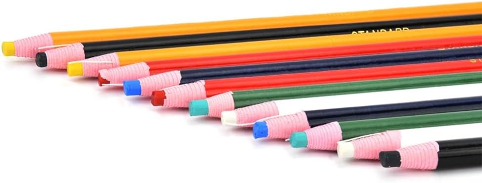Anu Limen 12-Piece Sewing Crayons Set,6-Color Tailor Chalk Marking