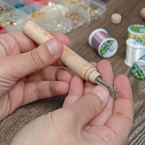 Wood Needle Case - Stylish Flush Design Organizer for Sewing &