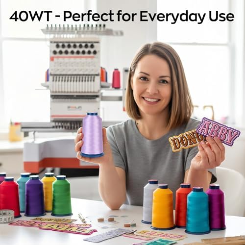 Poolin Embroidery Machine Thread Richword Selected 40 Colors 40WT