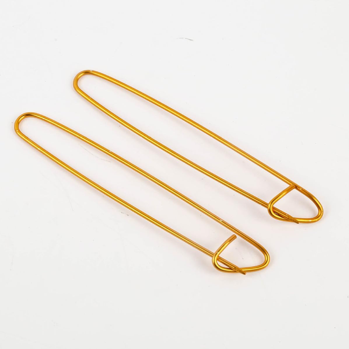 8pcs Knitting Stitch Holder Pins, Golden Aluminum Alloy, DIY Craft Set