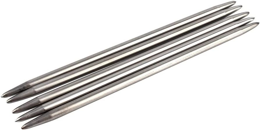 55 Pieces Knitting Needle Set, 2-6.5 mm Stainless Steel Double Pointed