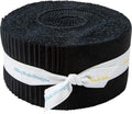 Confetti Cottons Riley Black Rolie Polie 40 2.5-inch Strips Jelly Roll