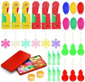 Fedmut 33 Pcs Needle Threaders Set, 5 Types Plastic Needle Threading