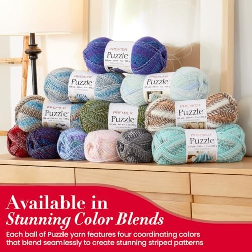 Premier Yarns Puzzle, Dominoes, Bulky Weight, 7 oz, 328 Yards