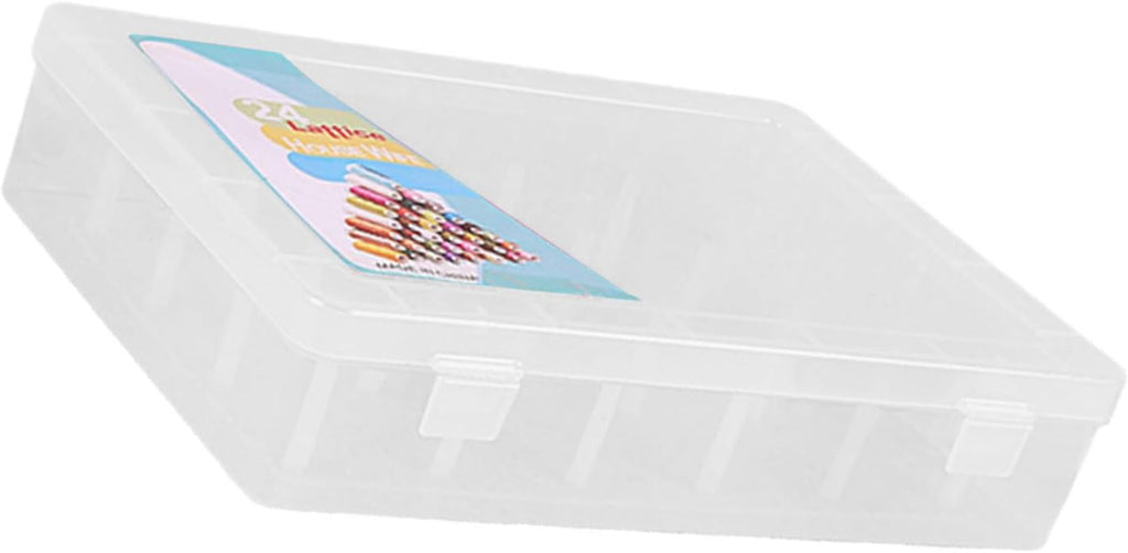 Clear Thread Spool Box 42 Spool Storage Case Sewing, Clear S